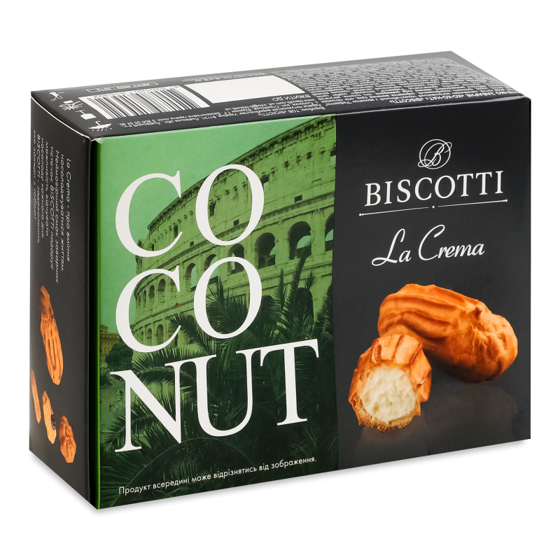 Тістечко заварне Co-co-nut 150г Biscotti