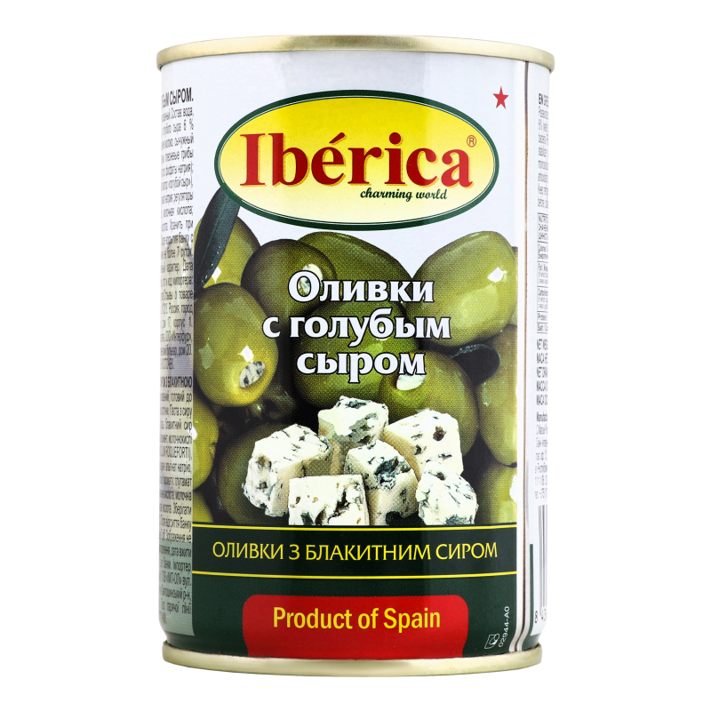 Оливки с голубым сыром Iberica ж/б 300г Iberica(18436024298908): купить ...