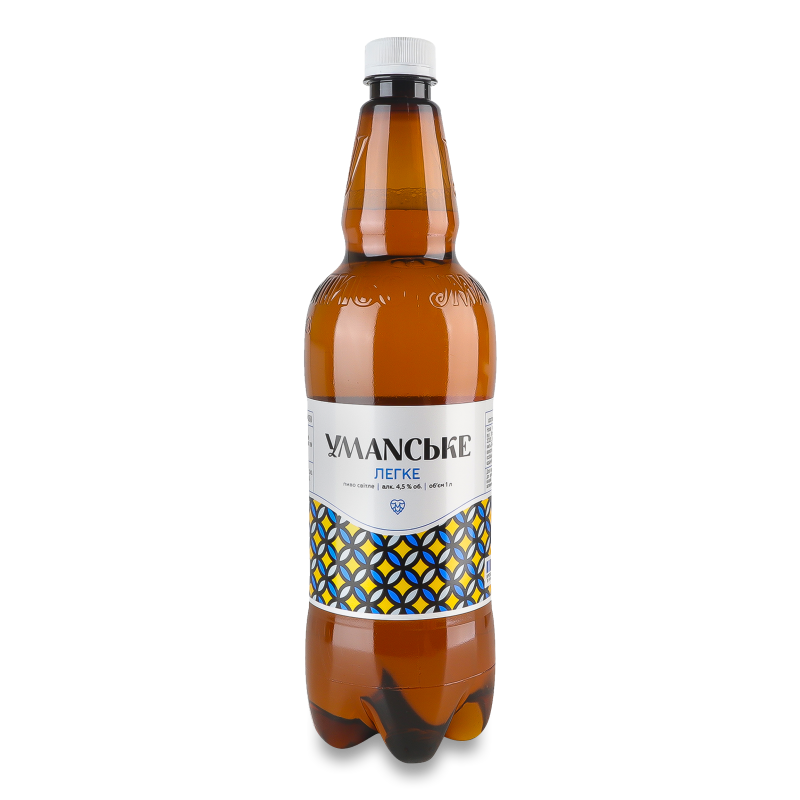 Пиво Уманське Легке 4,5% 1л пет Уманьпиво