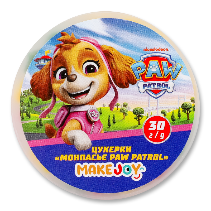 Цукерки Монпансьє Paw Patrol 30г Make Joy