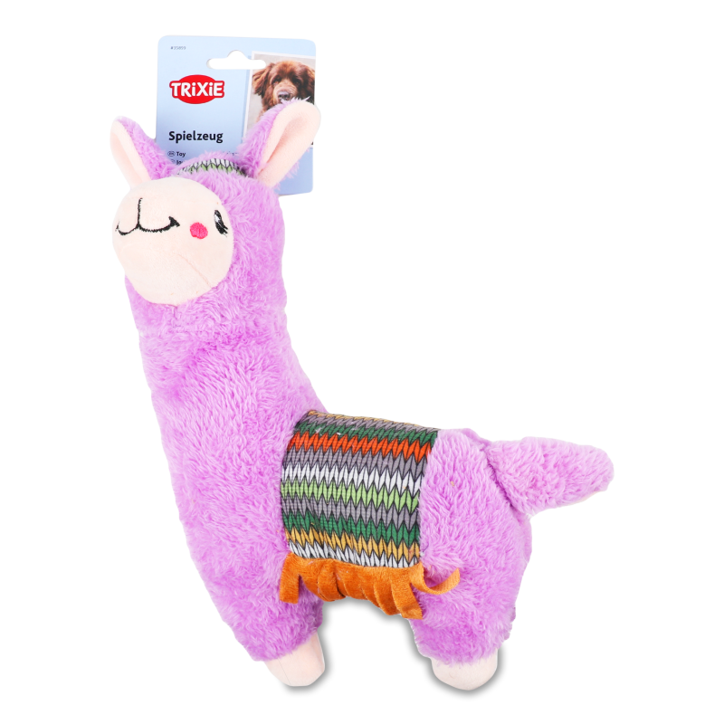 Іграшка д/собак Альпака плюш з звуком 31см Тріксі
