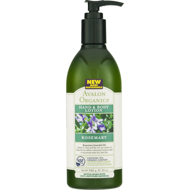 Avalon Organics Hand & Body Lotion Rosemary Avalon Organics