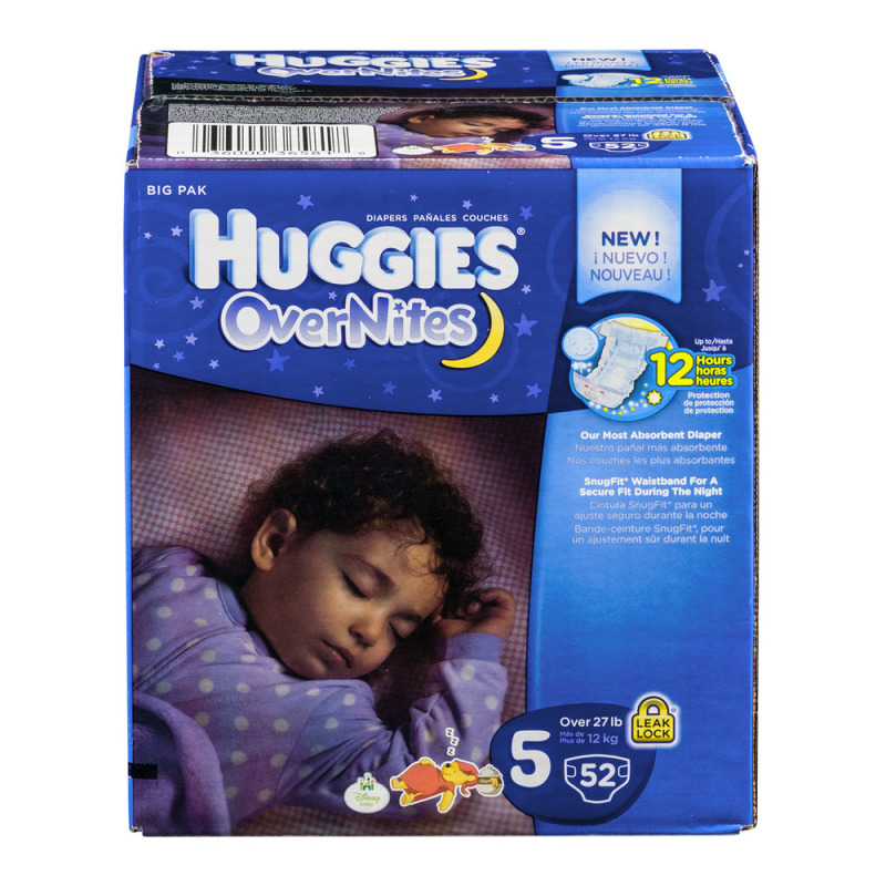 Huggies OverNites Diapers Disney Size 5 52 CT Huggies(36000365818