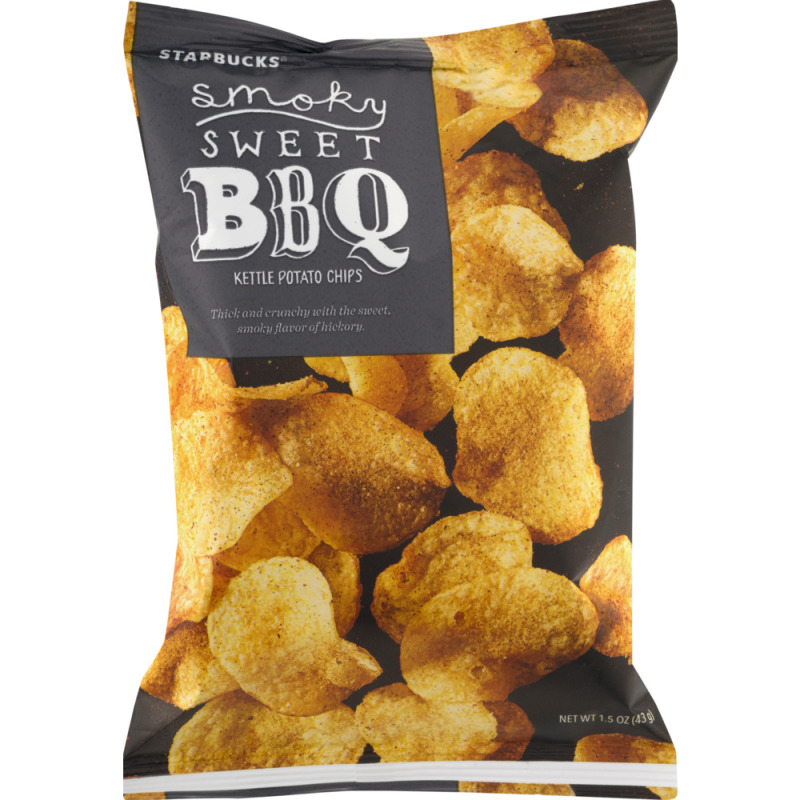 Starbucks Smoky Sweet BBQ Kettle Potato Chips Starbucks(762111938374