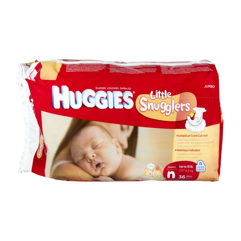Huggies Little Snugglers Newborn Disney Diapers 36 CT Huggies