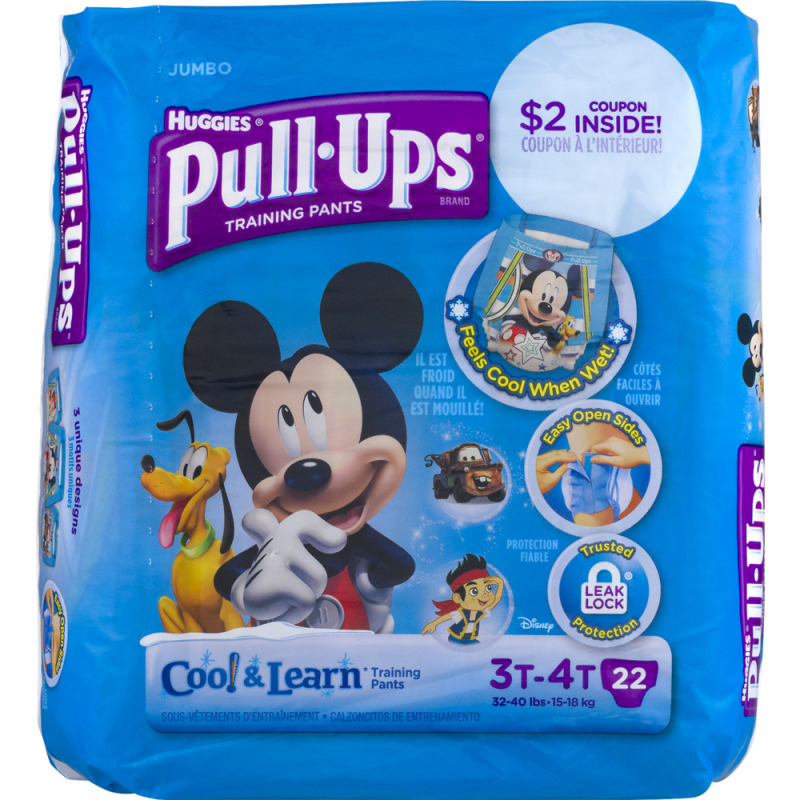 Huggies PullUps Cool & Learn Training Paints 3T4T 22 CT Huggies