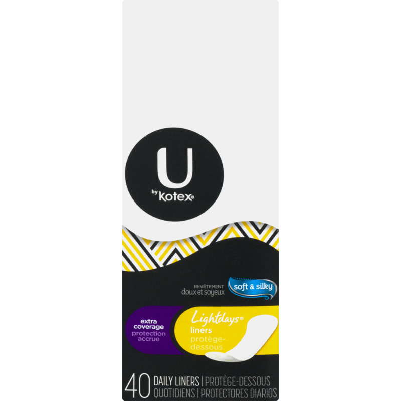 U by Kotex Liners Extra Coverage 40 CT U by Kotex(36000010664