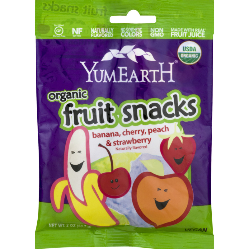 YumEarth Organic Fruit Snacks Banana, Cherry, Peach & Strawberry